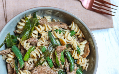 Beef & Green Beans Pasta in Soy Sauce